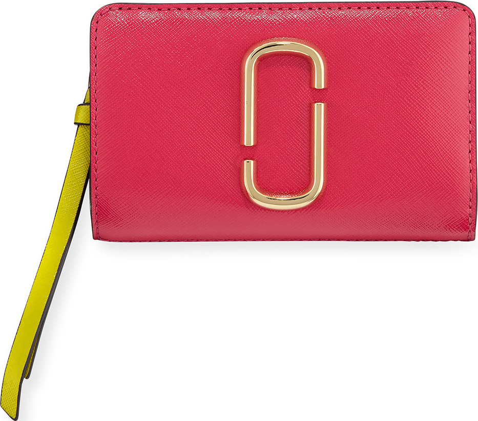 MARC JACOBS Compact Colorblock Leather Wallet