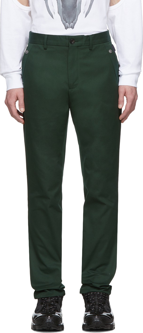 Burberry London England Green Classic Trousers