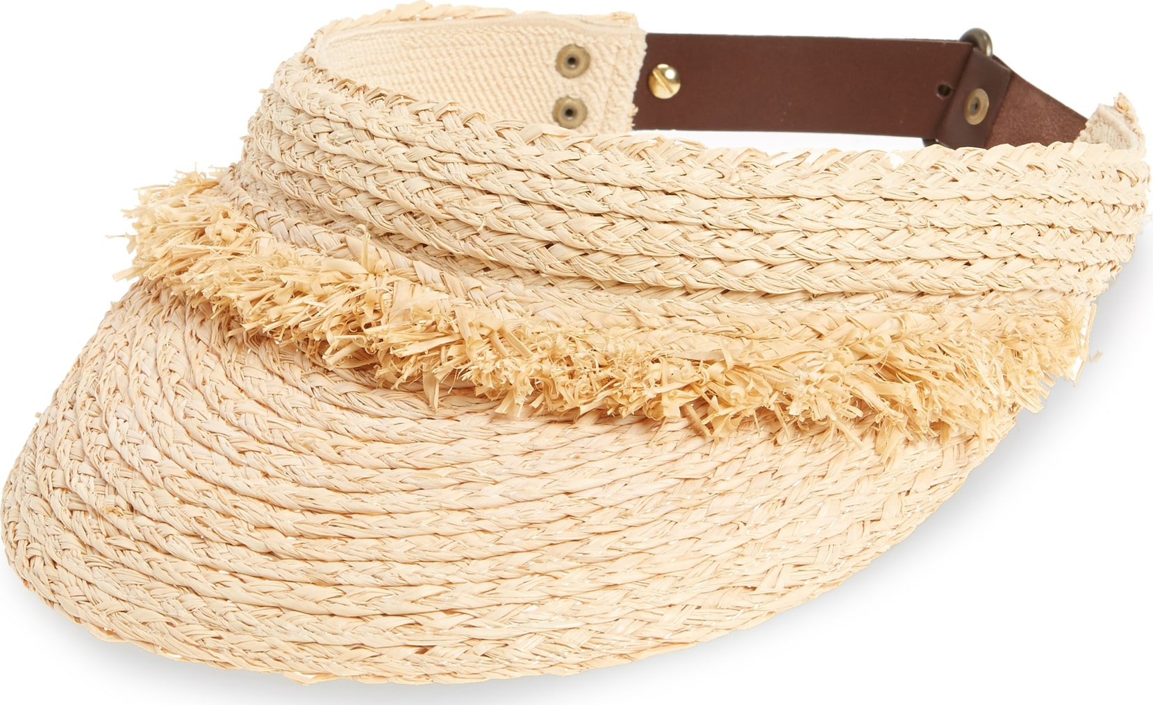 Lola Hats Nail Brush Raffia Visor