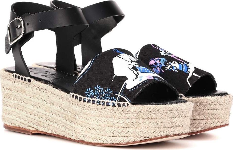 LOEWE X Paula's Ibiza printed sandals