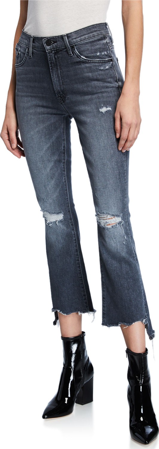 MOTHER The Insider Crop Step Chew-Hem Skinny Jeans