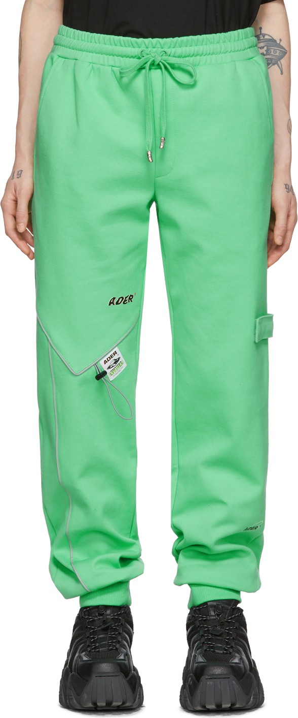 ADER error Green Piping Incision Lounge Pants