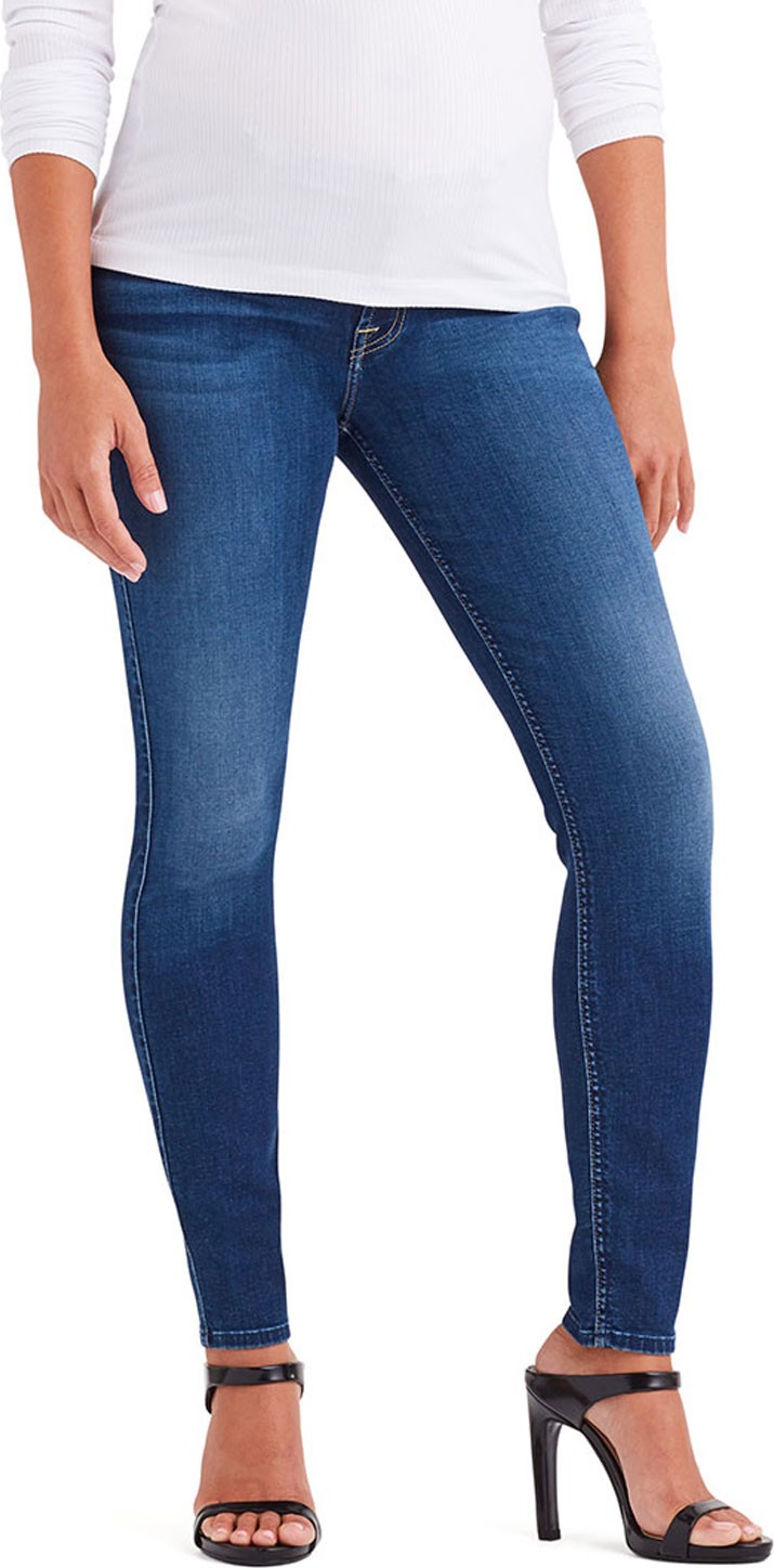 7 For All Mankind Ankle Skinny Mid-Rise Maternity Jeans