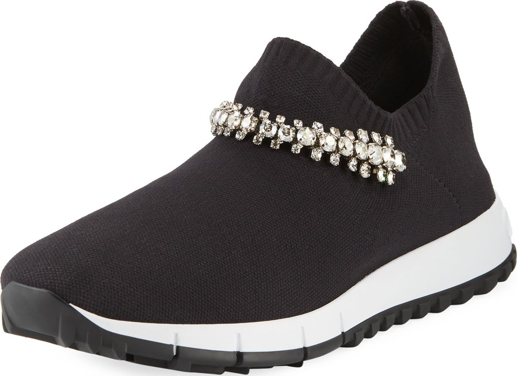 Jimmy Choo Verona Sneakers with Crystal Strap
