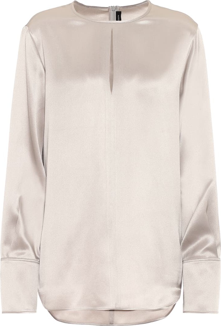 Joseph Silk-satin blouse