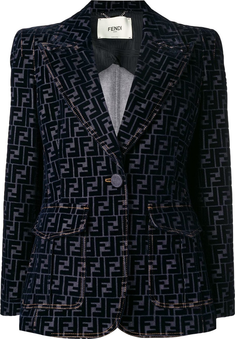 Fendi FF logo blazer