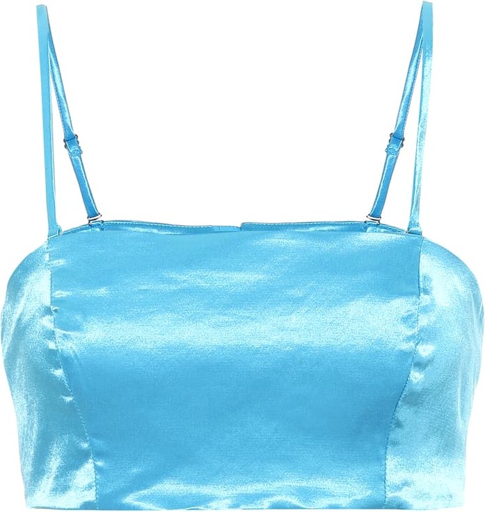 Staud Alessi cotton-blend crop top