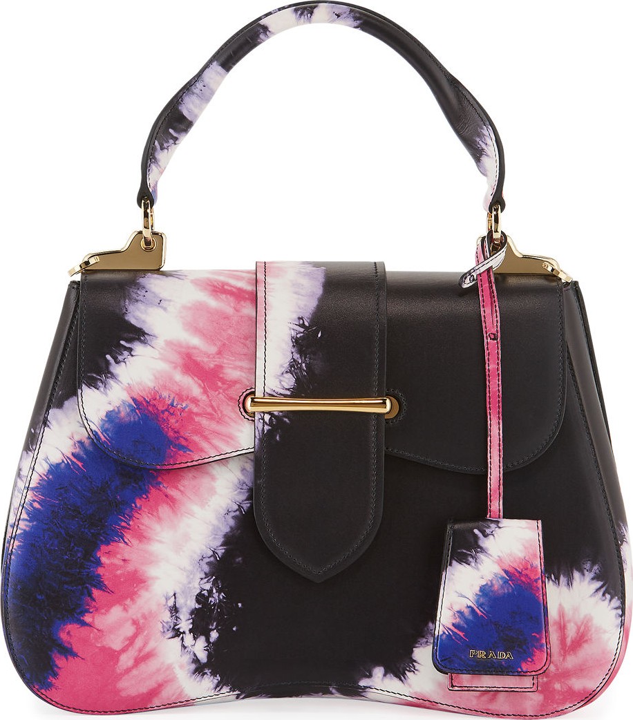 Prada Tie-Dye Prada Sidonie Top-Handle Tote Bag