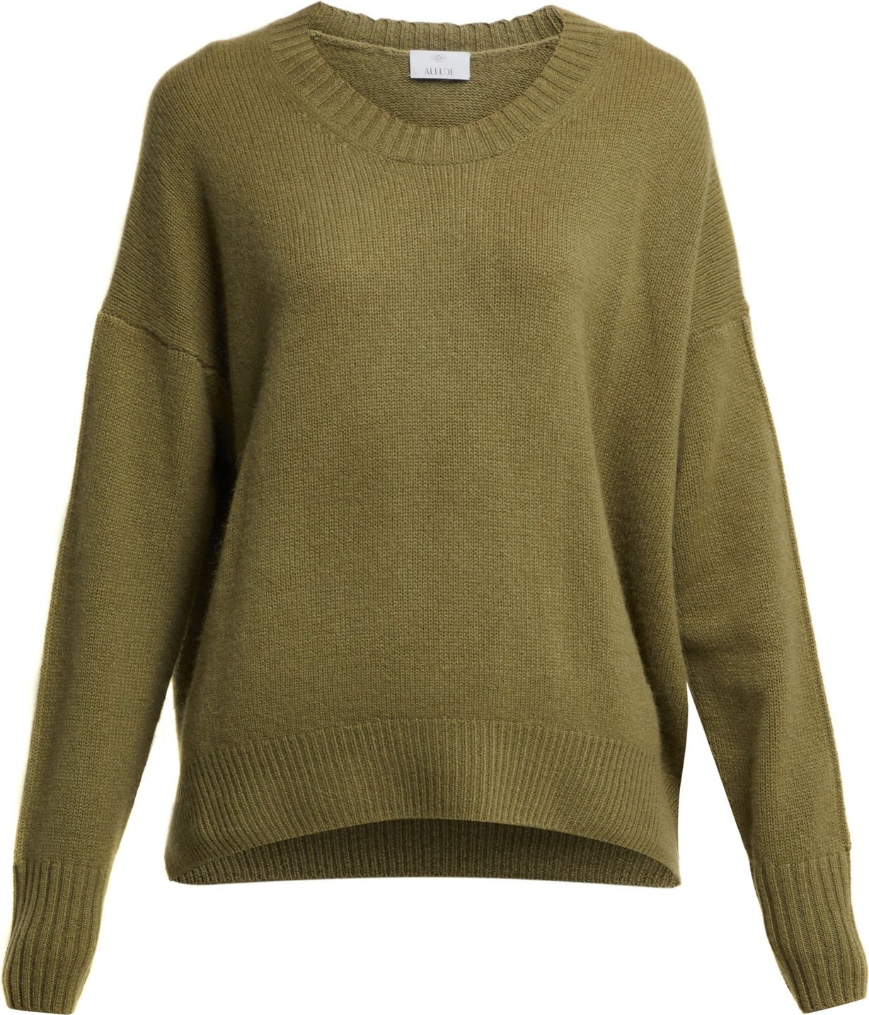 Allude Crew-neck cashmere sweater