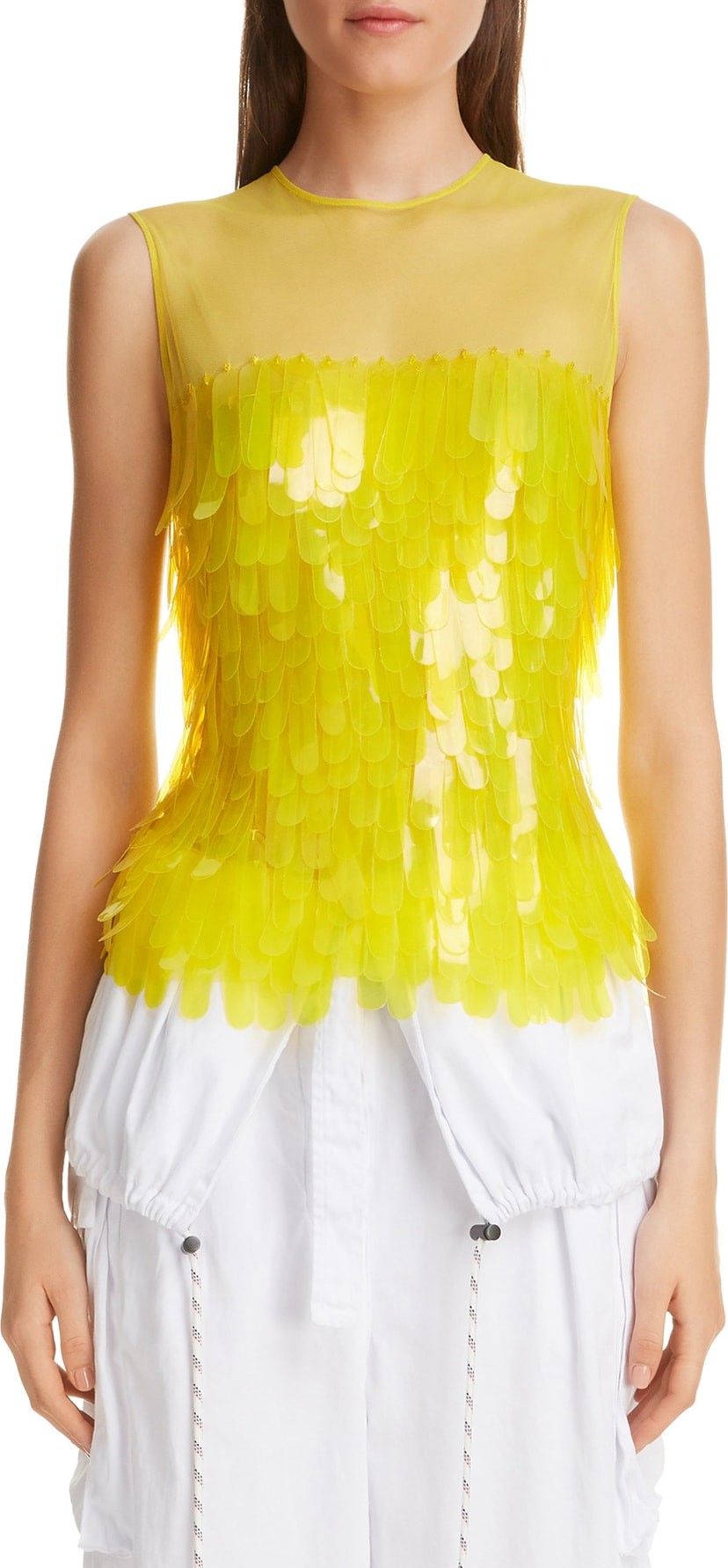 Dries Van Noten Fish Scale Embellished Top