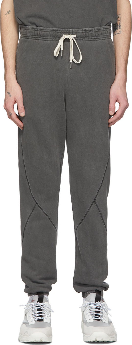 John Elliott Black Loose Stitch Lounge Pants