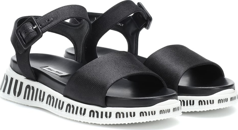 Miu Miu Logo sandals