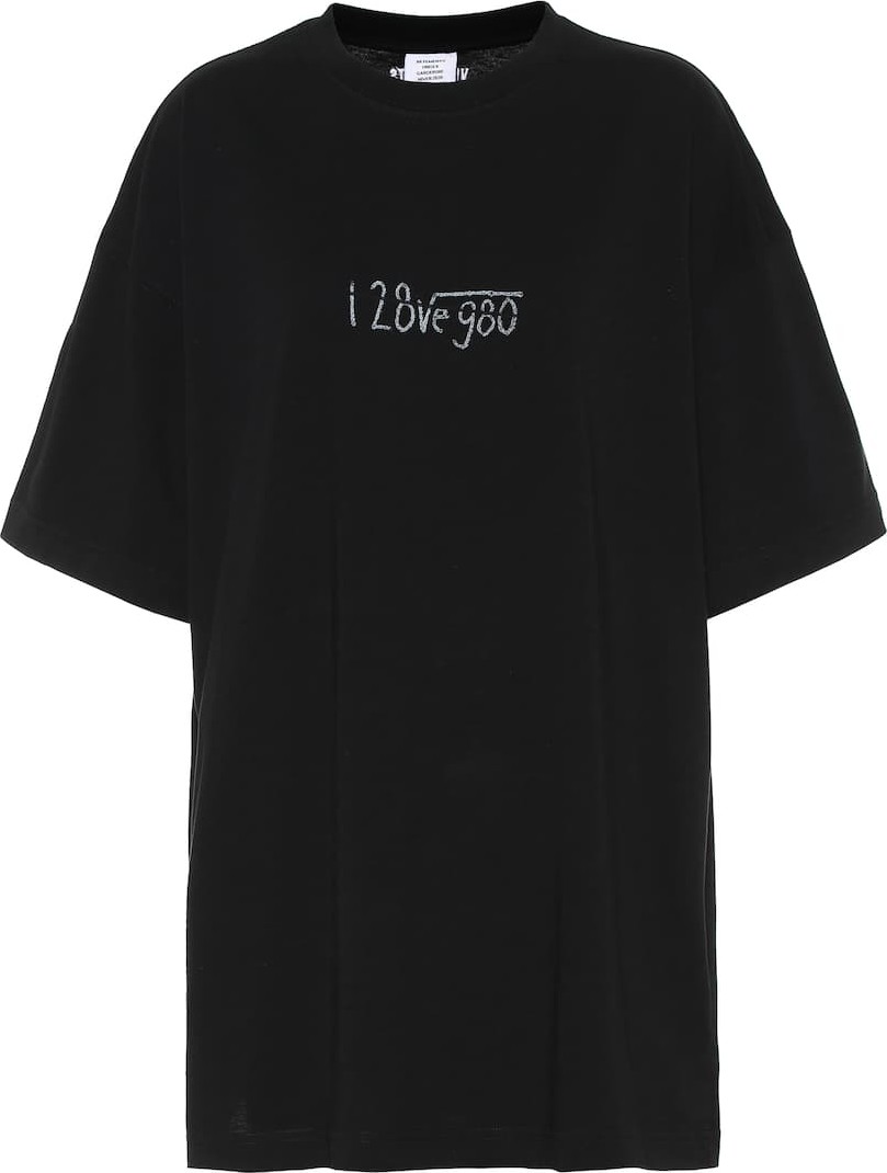 Vetements Printed cotton T-shirt