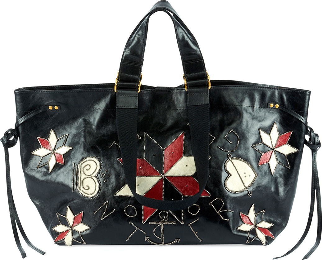 Isabel Marant Wardy Patchwork Shopper Tote Bag