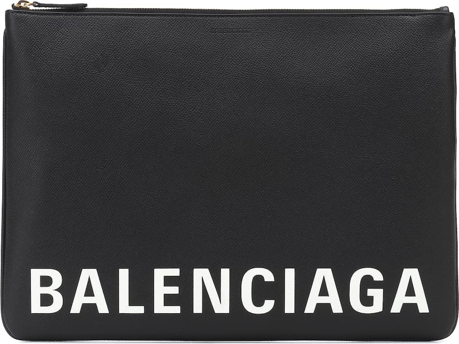 Balenciaga Ville leather pouch