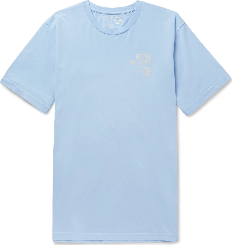 Universal Works Printed Cotton-Jersey T-Shirt