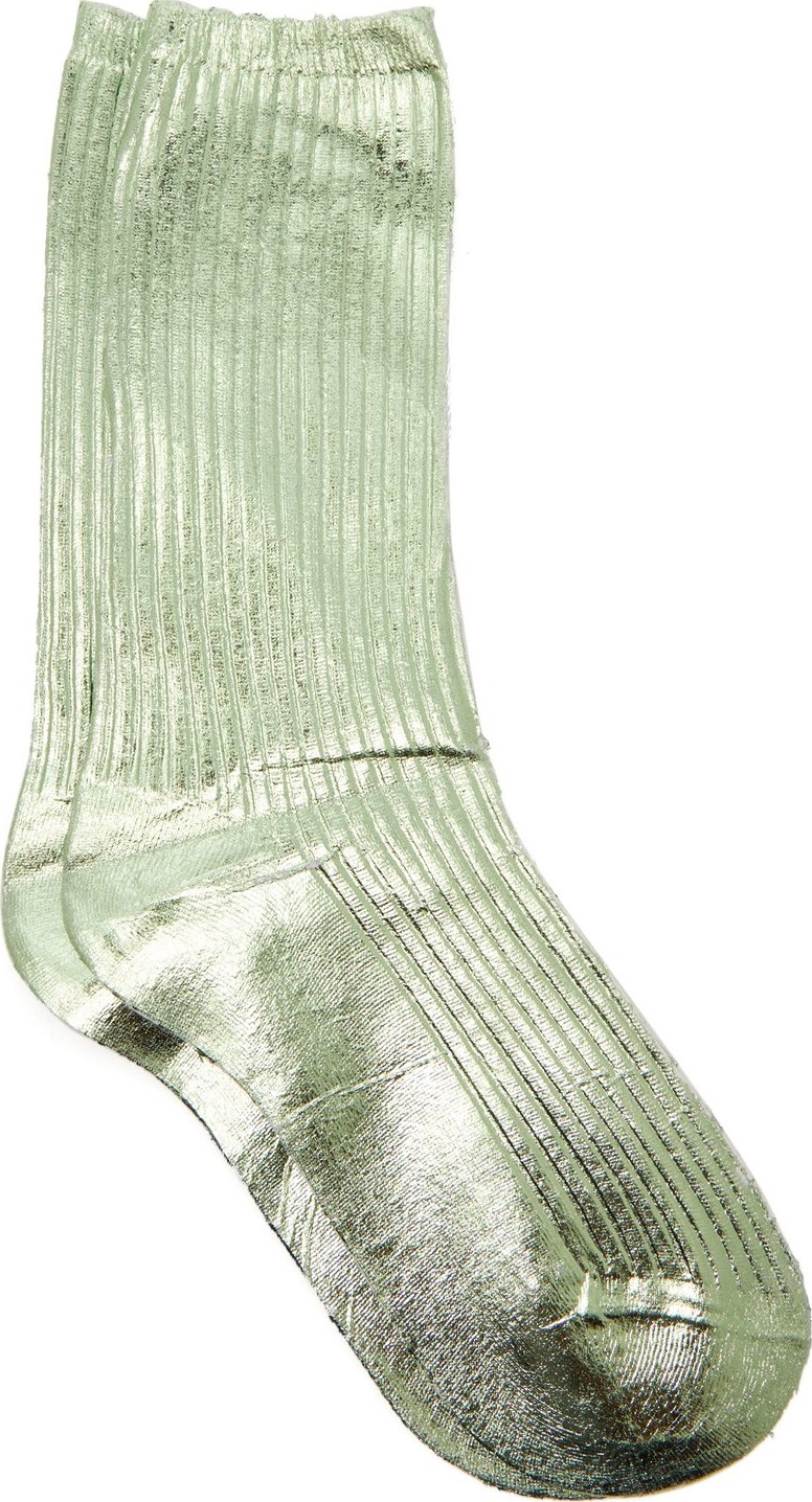 Acne Studios Metallic ribbed socks