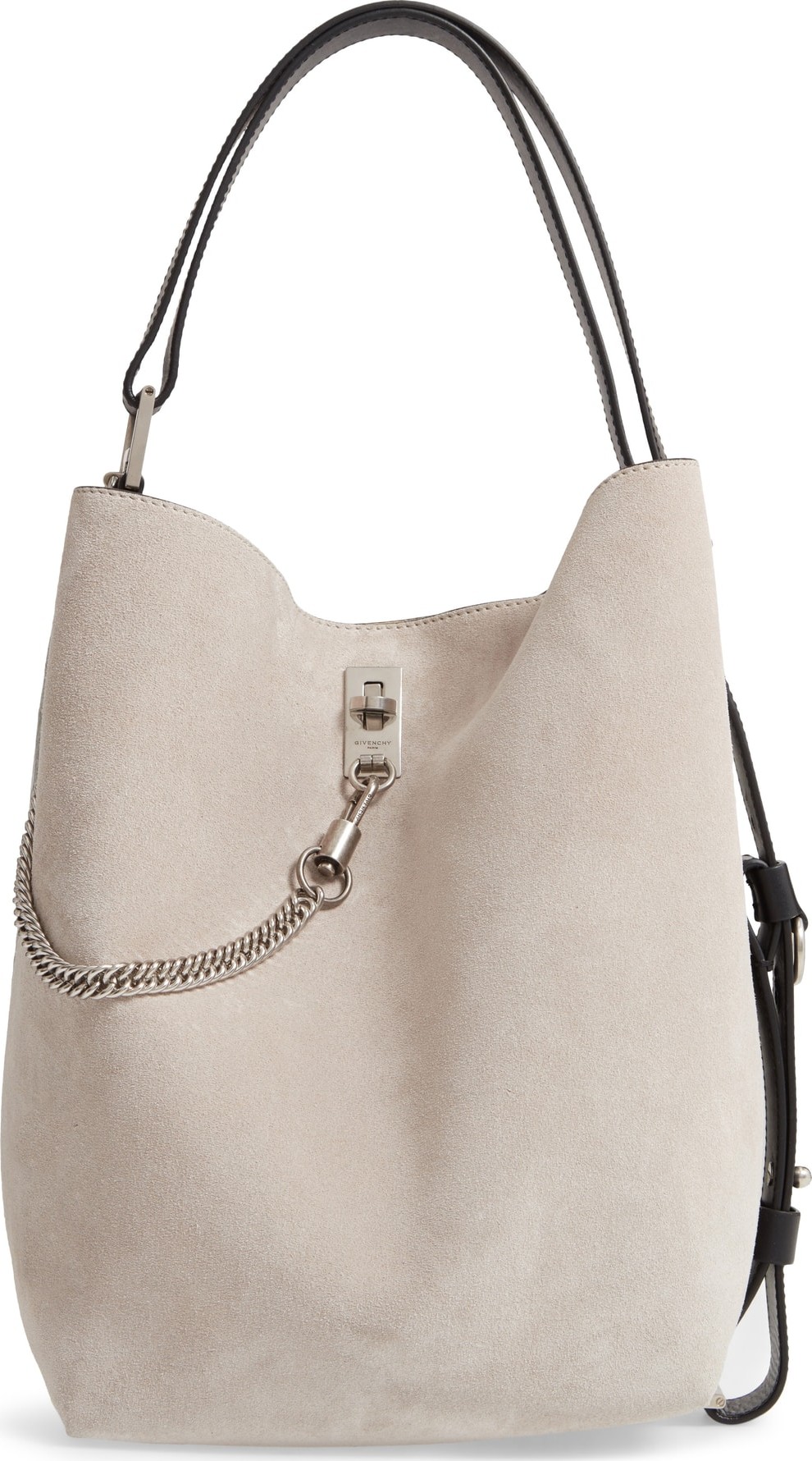 Givenchy Medium GV Calfskin Suede Bucket Bag