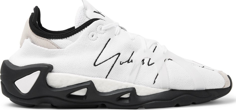 Y-3 FYW S-97 Logo-Embroidered Rubber and Suede-Trimmed Primeknit Sneakers