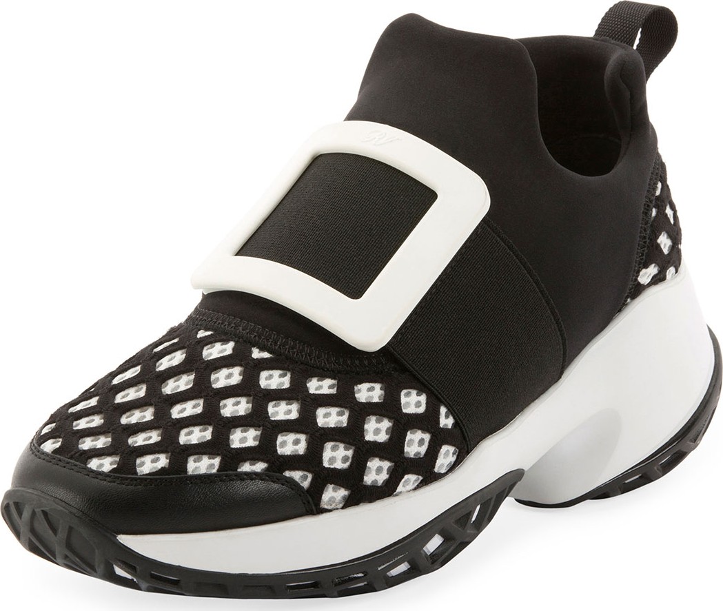 Roger Vivier Running Neoprene Buckle Sneakers