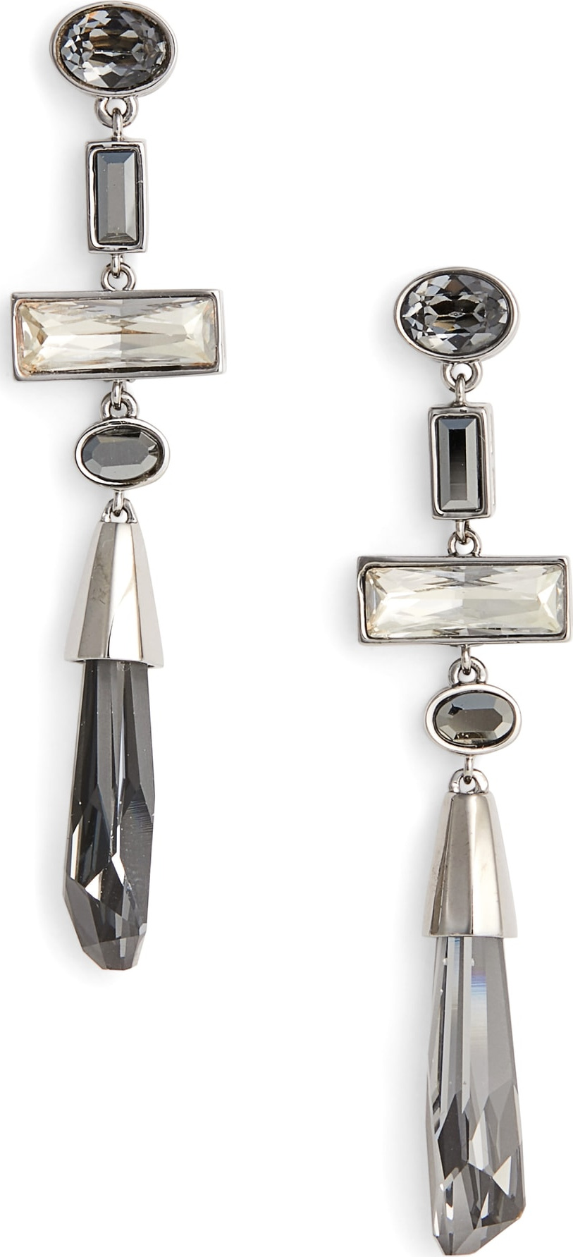 St. John Swarovski Crystal Drop Earrings