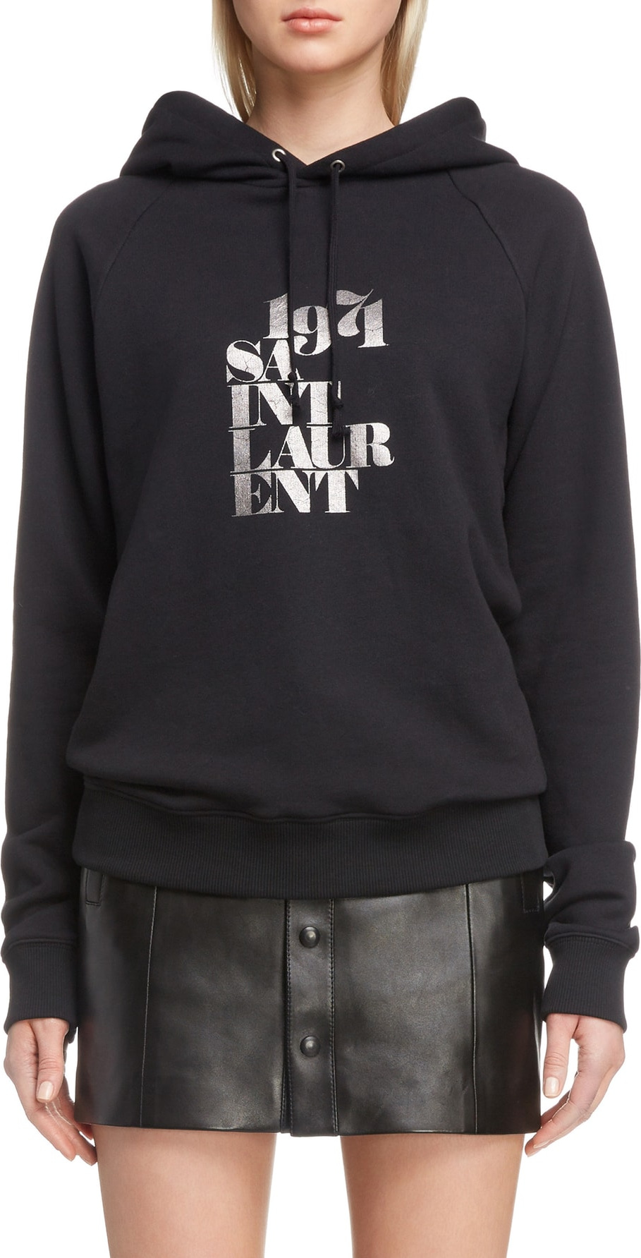 Saint Laurent 1971 Logo Hoodie