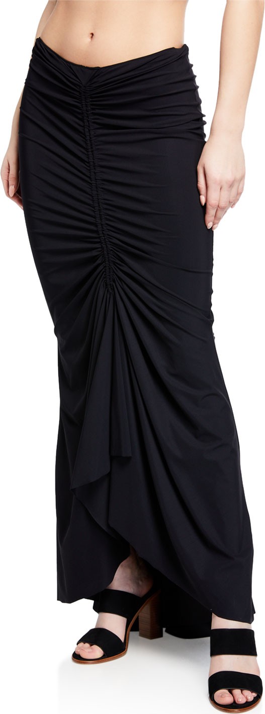 La Petite Robe di Chiara Boni Abel Ruched Mermaid Coverup Skirt