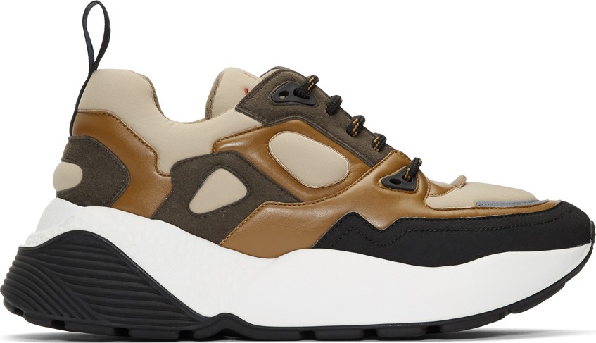 Stella McCartney Tan & Black Eclypse Sneakers
