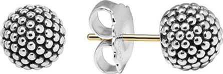 LAGOS Silver Columbus Circle Stud Earrings