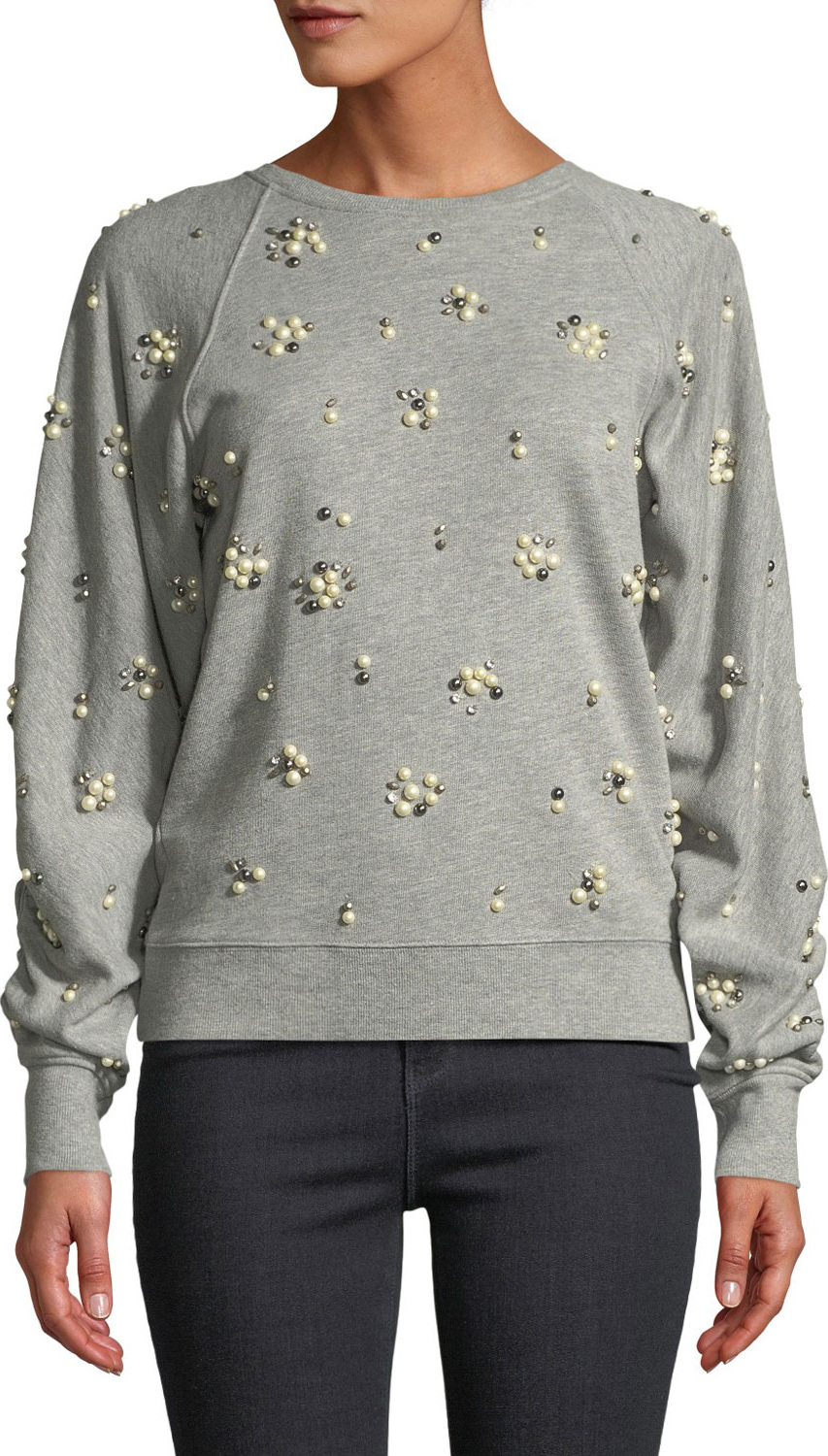 Joie Jesiah Embellished Pullover Sweatshirt