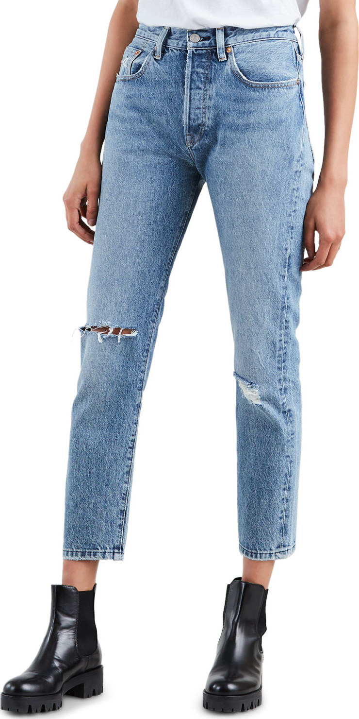 LEVI’S 501 High-Rise Cropped Skinny Jeans