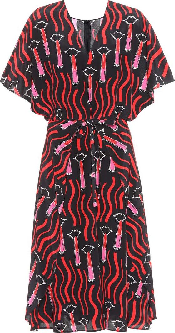 Valentino Printed silk dress