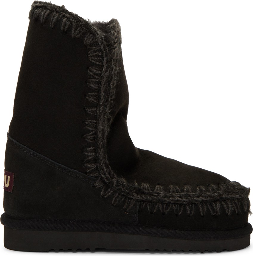 Mou Black 24 Mid-Calf Boots