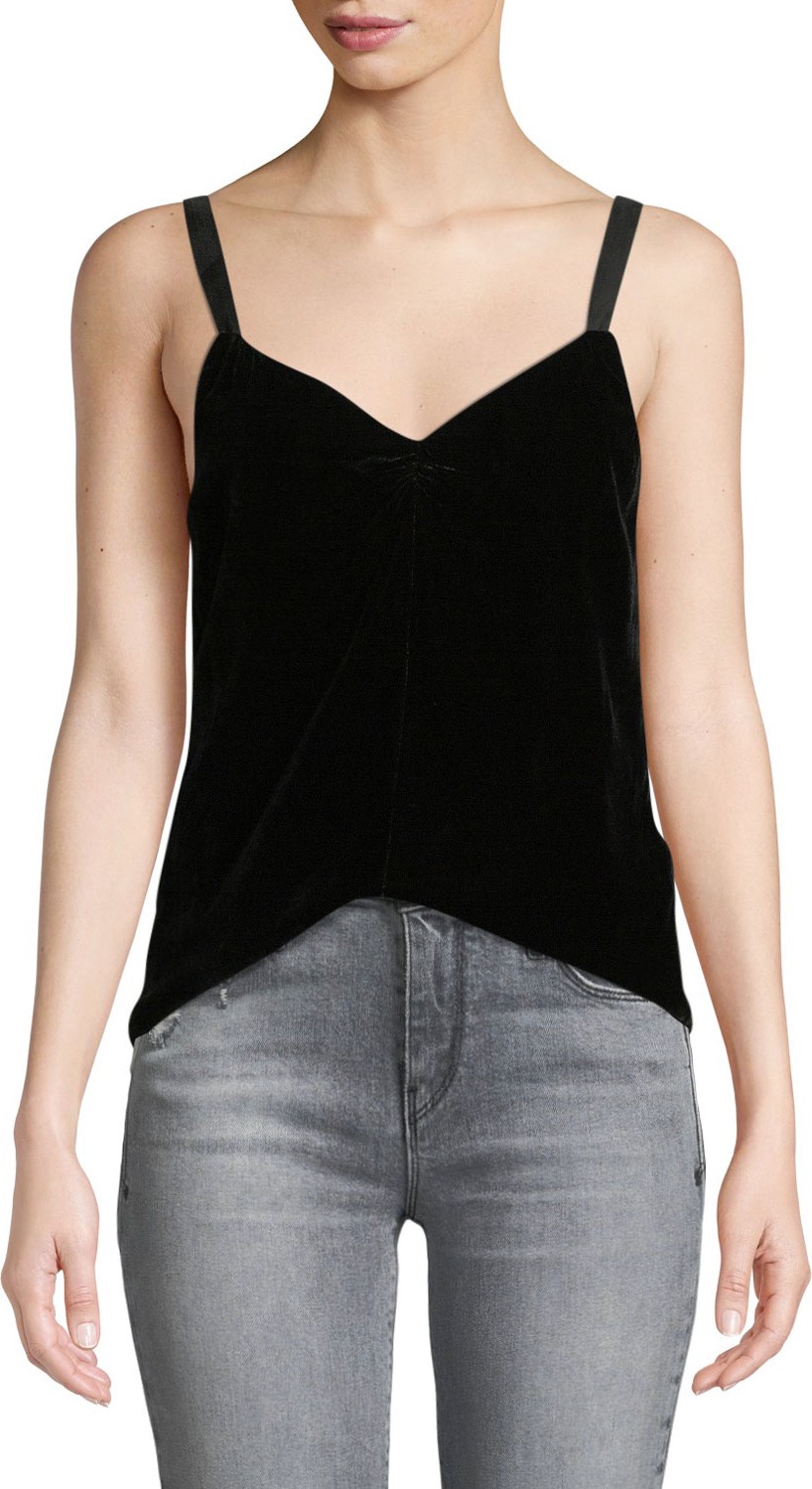 Rebecca Taylor V-Neck Velvet Cami