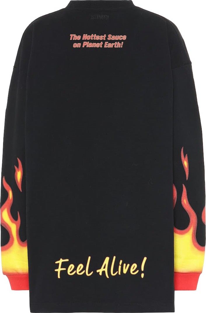 Vetements Printed cotton sweater