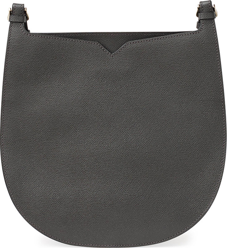 Valextra Textured Small Hobo Bag