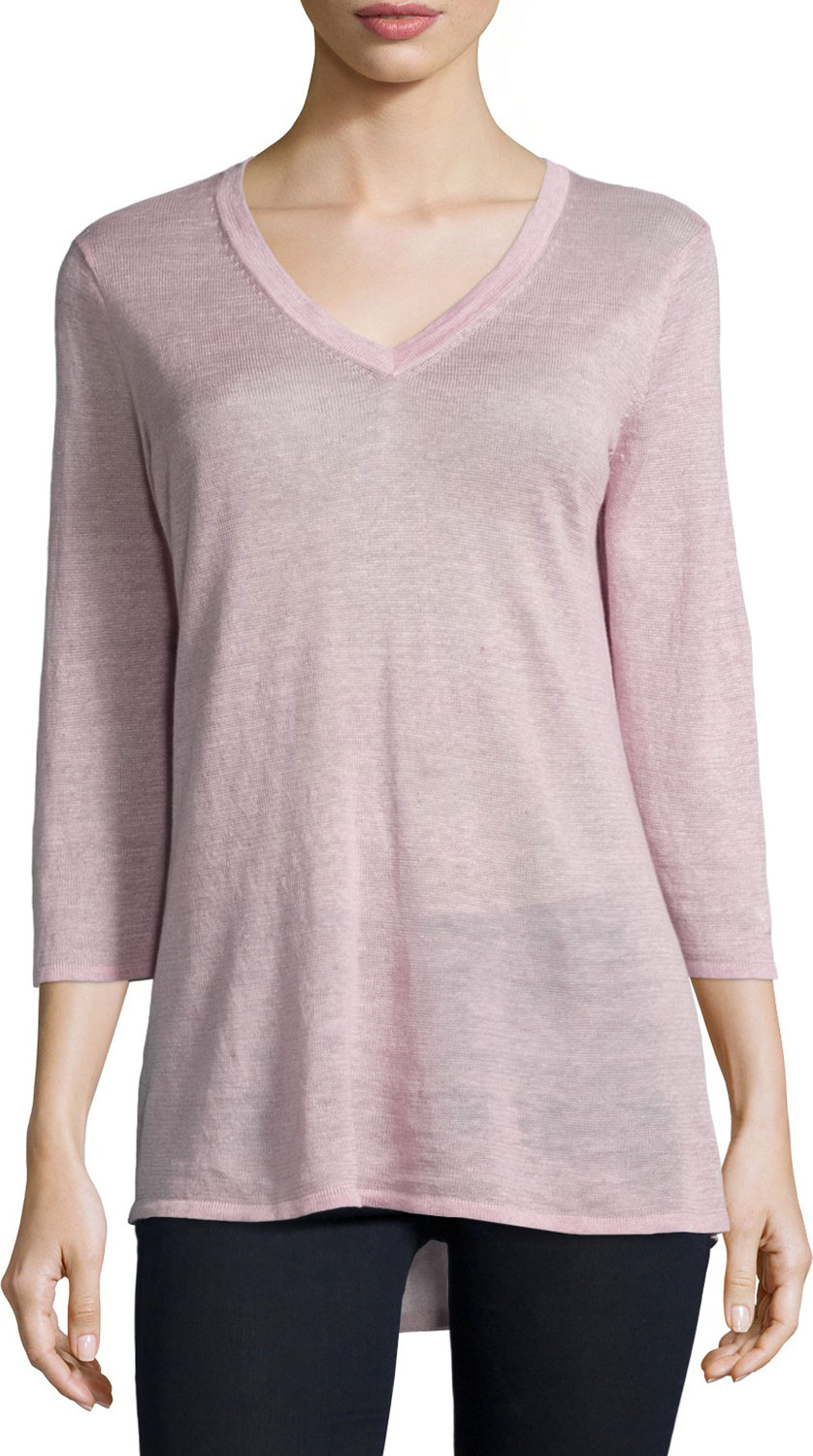 Belford 3/4-Sleeve V-Neck Tunic