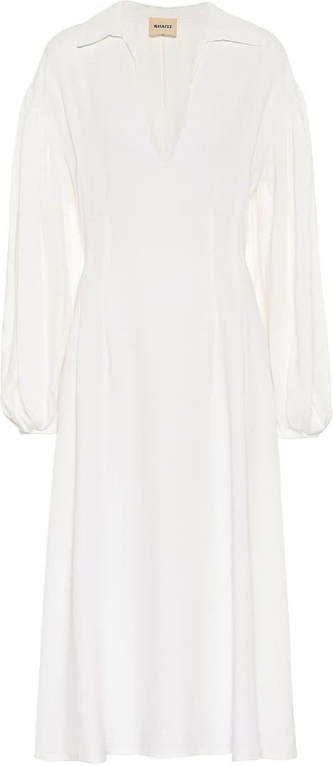 Khaite Farrely crêpe midi dress