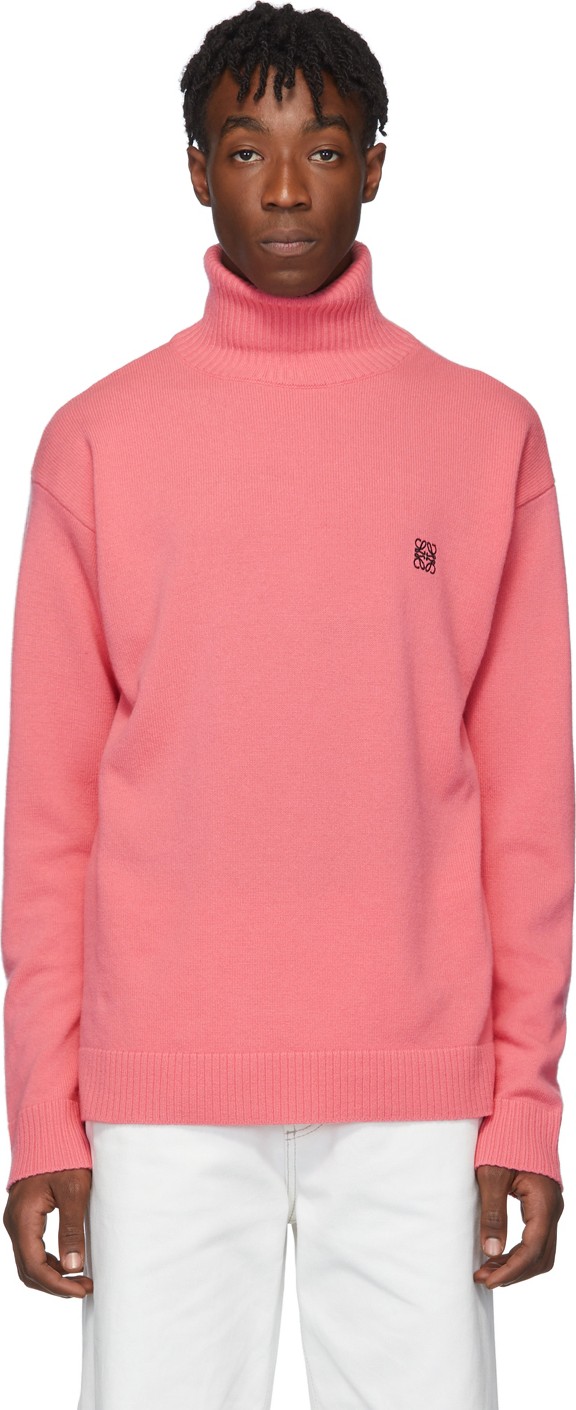 LOEWE Pink Anagram Turtleneck