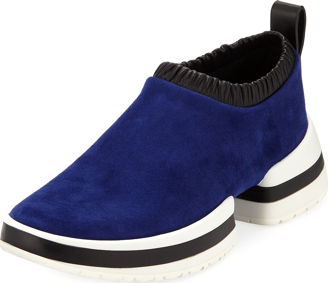 Stuart Weitzman SW-612 Suede Slip-On Sneakers