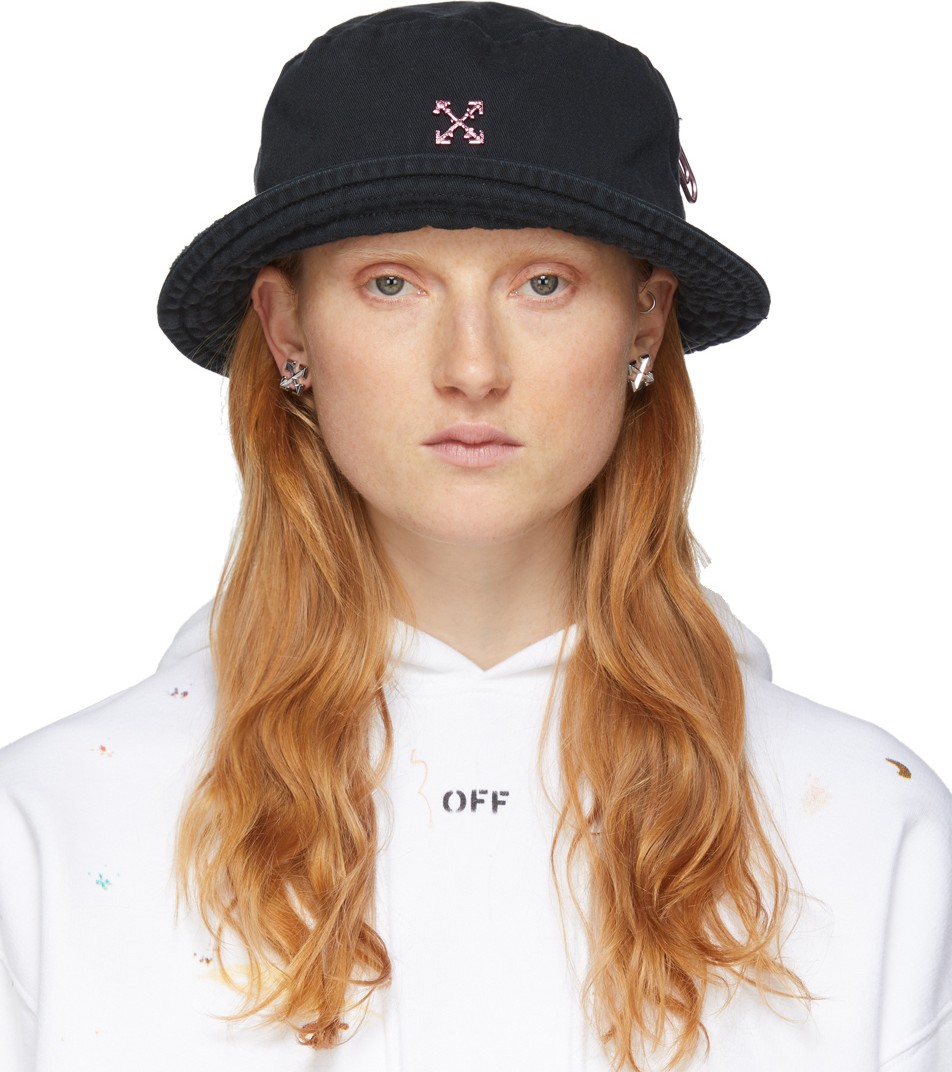 Off White Black Bucket Hat