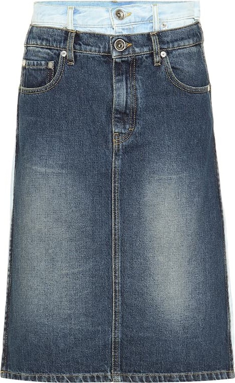 Maison Margiela Layered denim skirt