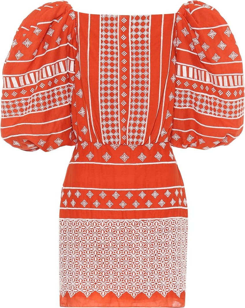 Johanna Ortiz Printed cotton minidress