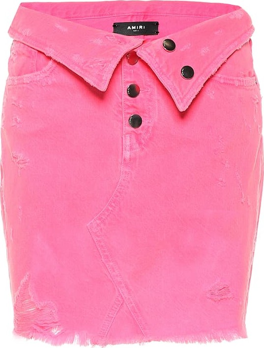 Amiri Denim miniskirt