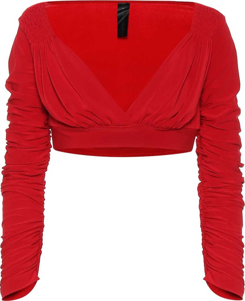 Norma Kamali Tara cropped top