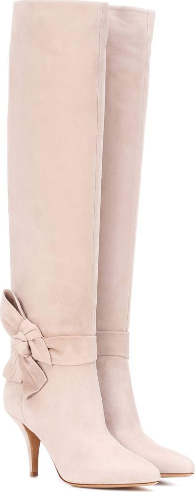 Valentino Valentino Garavani knee-high suede boots