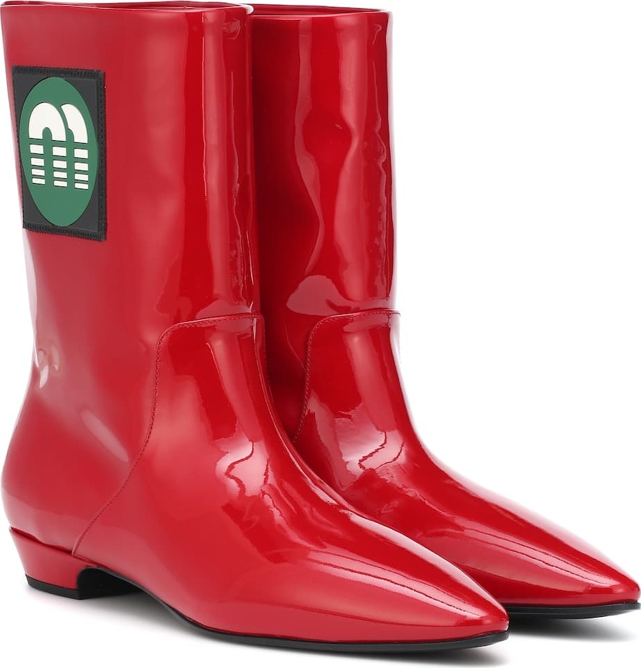 Miu Miu Patent leather ankle boots