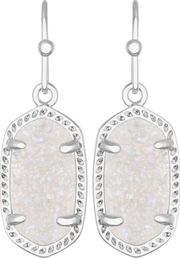 Kendra Scott Lee Earrings in 14k White Plated Brass