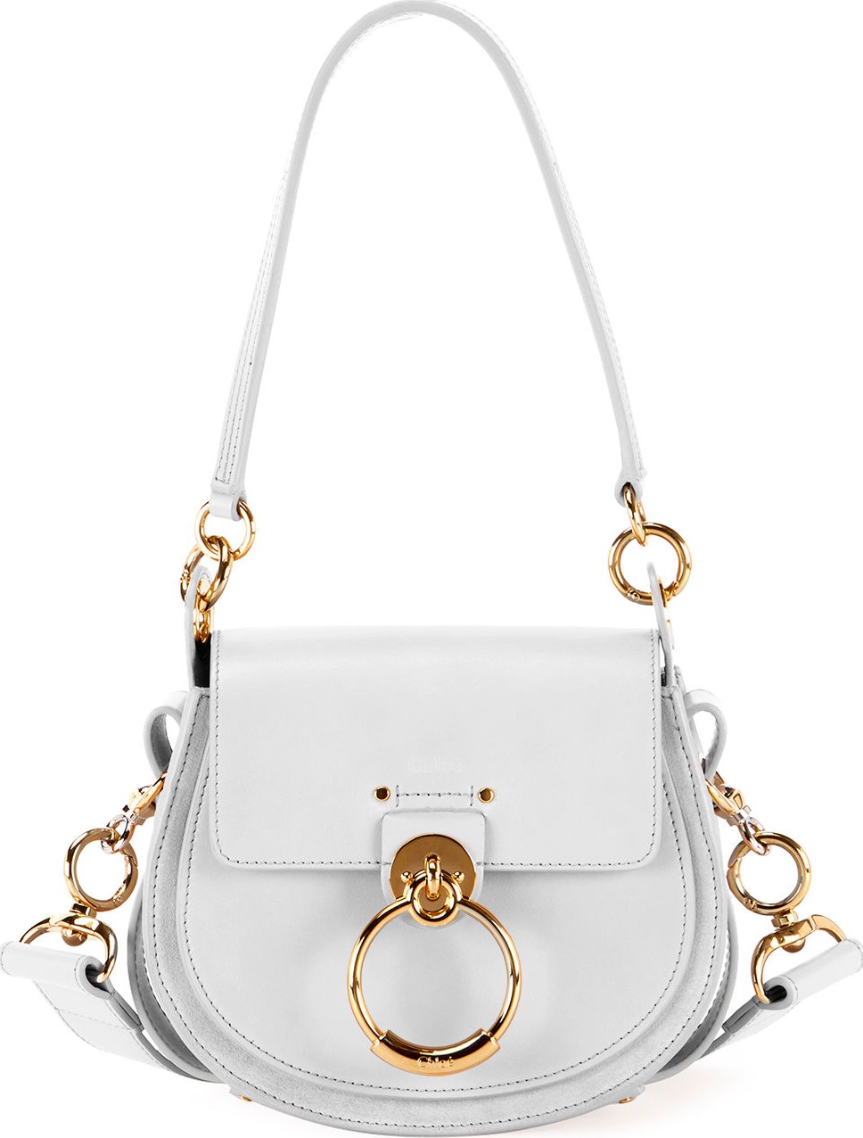 Chloe Tess Small Leather/Suede Camera Crossbody Bag