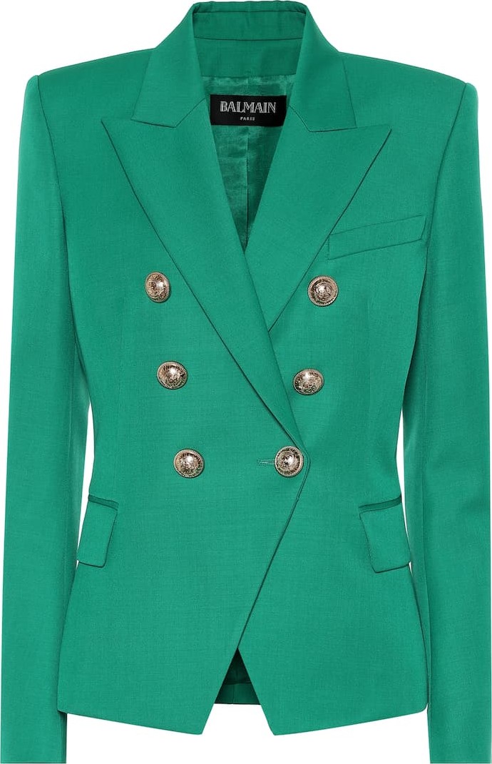 Balmain Embellished wool blazer